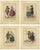 Maaskamp, Illustrations of Dutch Costumes, 1805, Prints, Set of 4 For Sale