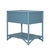 David Francis Olympia One-Drawer Nightstand, Pool Blue For Sale - Image 4 of 5