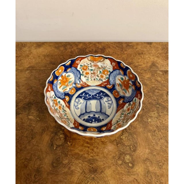 Antique Japanese Imari Bowl, 1900 For Sale - Image 6 of 8