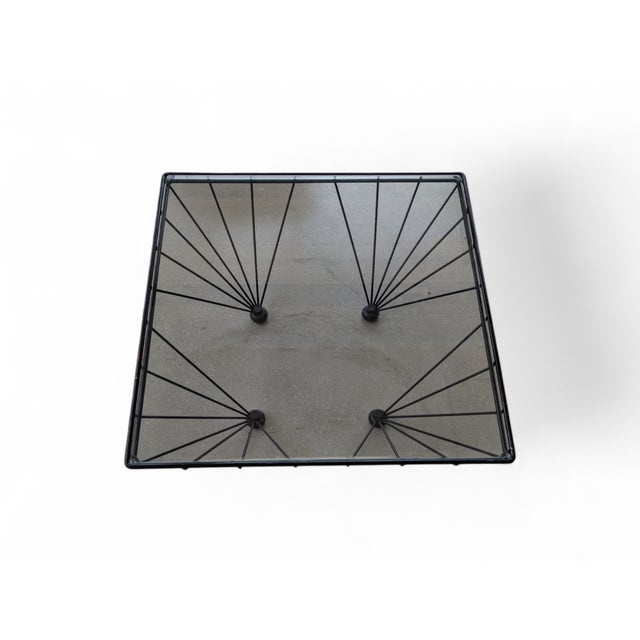Vintage Wrought Iron Coffee Table, 1980s For Sale - Image 4 of 7