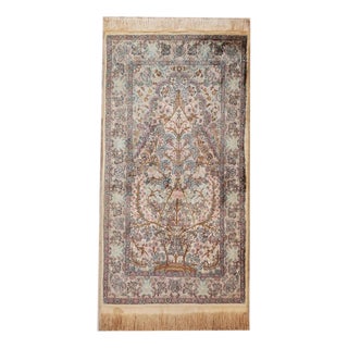 Tree of Life Rug in Silk For Sale