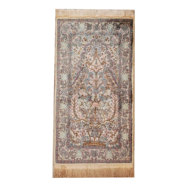 Tree of Life Rug in Silk For Sale