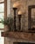 Wood Pair of Oversized Hand-Turned Rustic Wood Candlesticks, 25” & 19” For Sale - Image 7 of 8