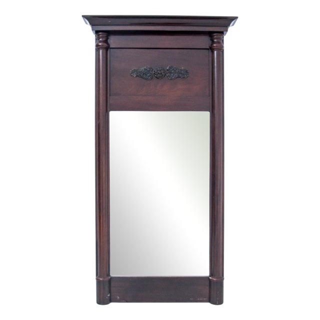 Mahogany Mirror, Northern Europe, 1890 For Sale