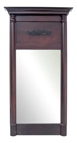 Mahogany Mirror, Northern Europe, 1890