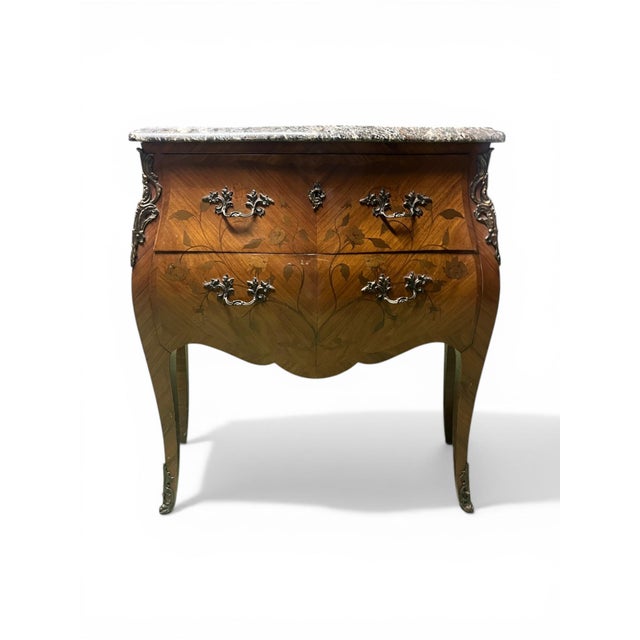 Louis XV Style Bombé Commode, 1930s For Sale - Image 12 of 12