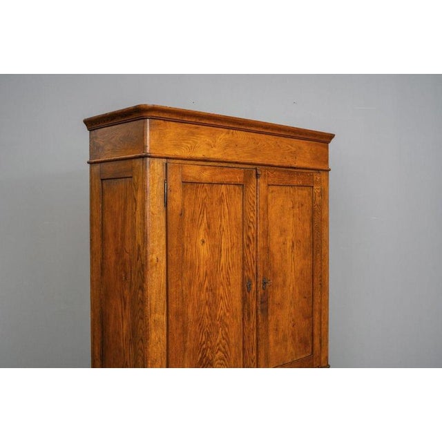 Early 19th Century Biedermeier Wardrobe in Oak For Sale - Image 5 of 18