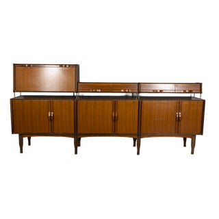 Vintage 1970s Teak Wood Sideboard Design by Barovero, 1960s For Sale