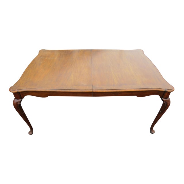 Vintage Baker Furniture Co "Collector's Choice" Queen Anne Dining Table With Leaves Chairish