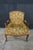 Late 20th Century Vintage Italian French Provincial Bergere Armchair Fauteuil Library Lounge Chair For Sale - Image 5 of 18
