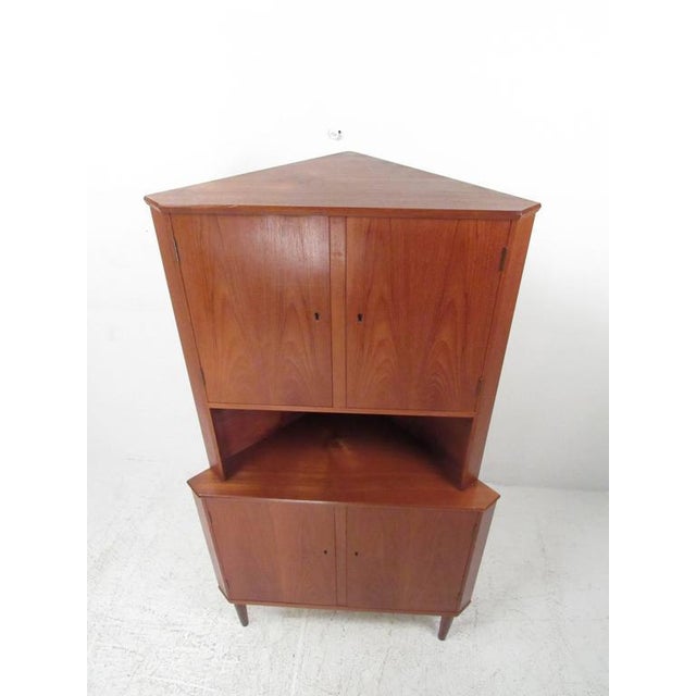 Scandinavian Modern Teak Corner Chairish