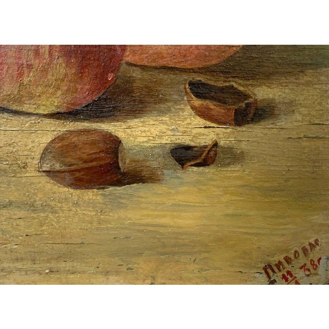 *** ABOUT THIS PAINTING *** * TITLE: ""Still life with apples"" * ARTISTS: Pivovar * SIZE: 42x33 cm/'16.53x12.99 inches' *...