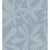 Contemporary Sample - Blossom Wallpaper by Susan Hable in White on Blue For Sale - Image 3 of 3