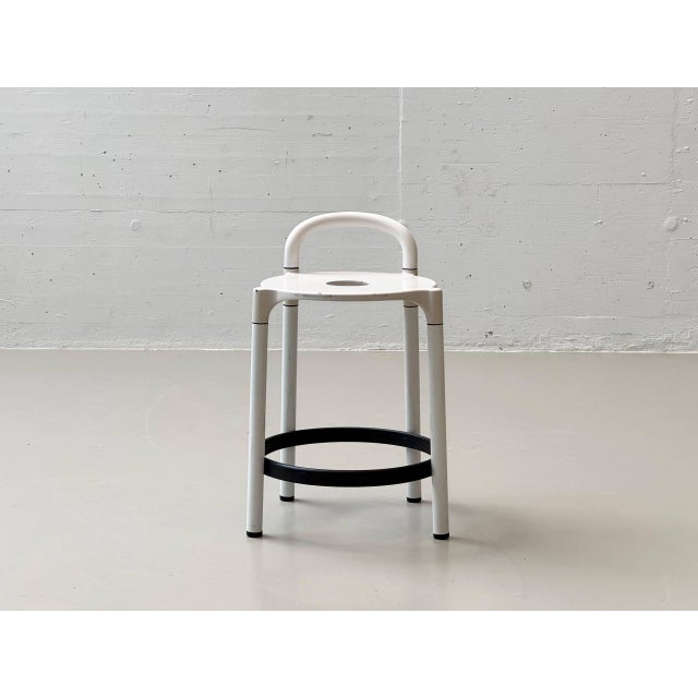 An iconic pair of stools by the italian manufacturer kartell, designed by anna castelli ferrieri in the 1960s....