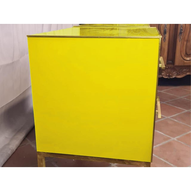 Magnificent pair of yellow bedside tables inspired by the iconic style of Andy Warhol. These stunning statement pieces,...