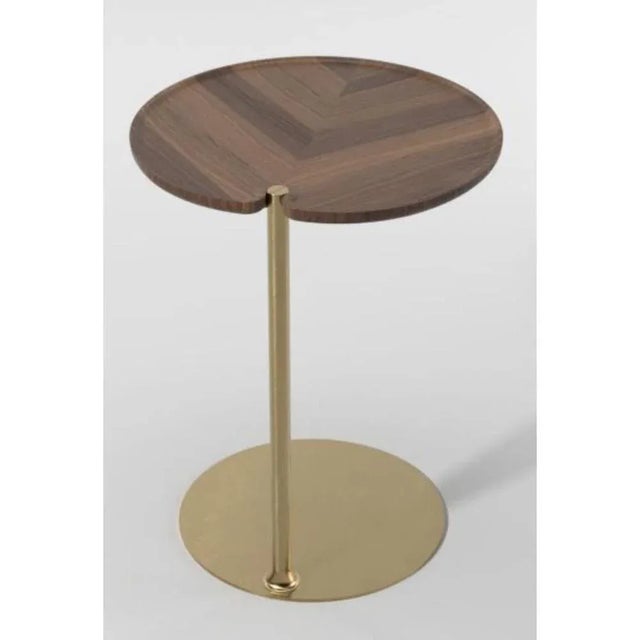 Contemporary Leaf 1 Round Side Table by Mathias De Ferm For Sale - Image 3 of 7