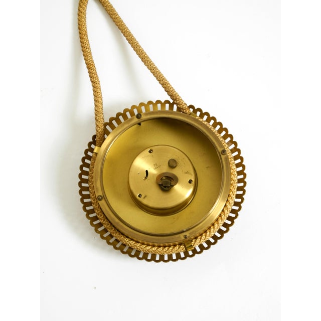 Small Mid-Century Modern Atlanta Wall Clock with 10-Day Movement, 1950s For Sale - Image 11 of 16