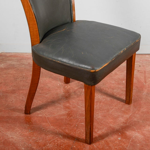 Leather Chair with Printed Logo by W.D.F. Grubb, 2000s For Sale - Image 16 of 18