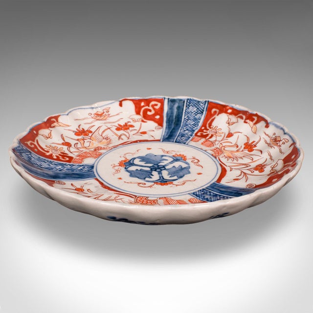 Antique Imari Display Plate, Japanese, Ceramic, Serving Dish, Meiji, Victorian For Sale - Image 4 of 9