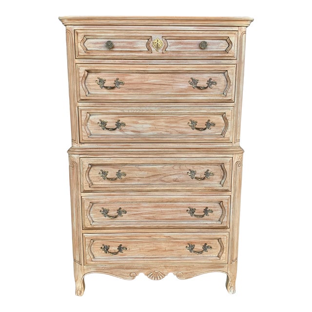 Vintage Davis Cabinet Company French Provincial Six Drawer Dresser Chairish