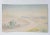 Antique circa 1910 watercolor on paper landscape with cactus painting. Unsigned. Unframed, age toning.