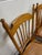 Brown Vintage Spindle Back Caned Seat Solid Oak Dining Chairs For Sale - Image 8 of 12