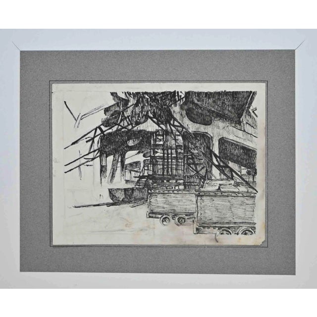 Station, Original Drawing, 20th-Century For Sale