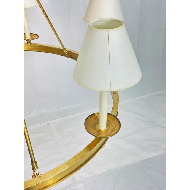 Vintage Chapman & Myers "Launceton" Brass Chandelier for Visual Comfort For Sale - Image 9 of 18