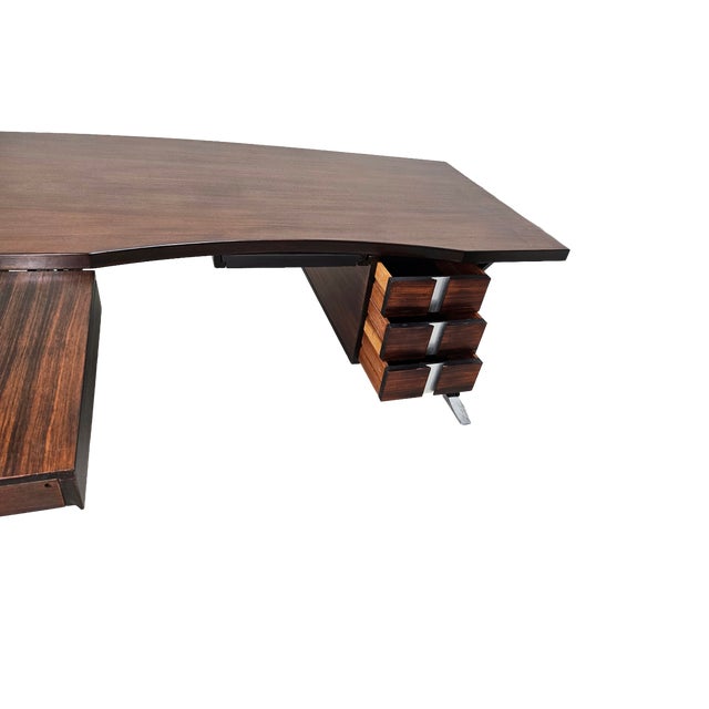 Ico Parisi Rosewood Desk for Mim, Italy, Circa 1958 For Sale - Image 9 of 18