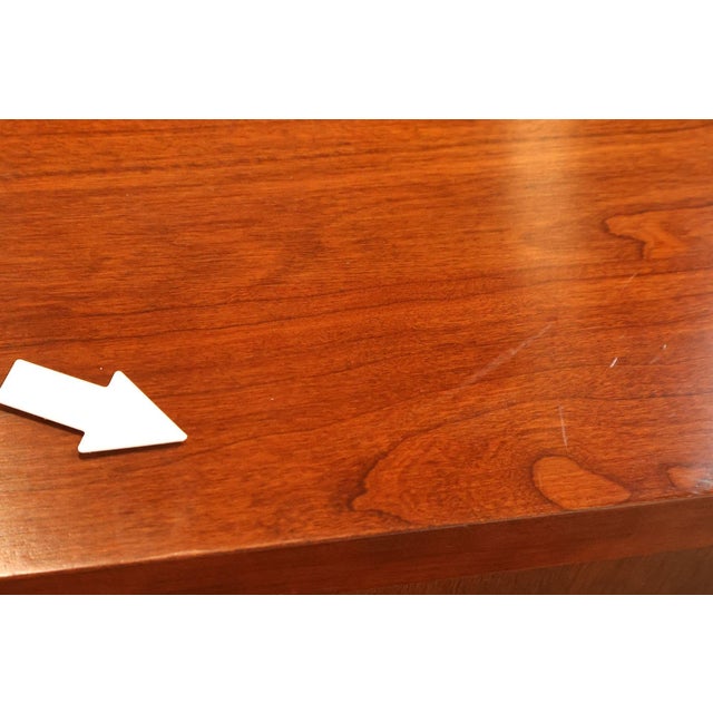 Brown Stickley Mission Collection Pair Of Cherry Three Drawer Nightstands For Sale - Image 8 of 18