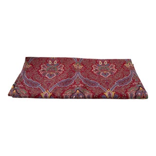 French Paisley Fabric Remnant For Sale