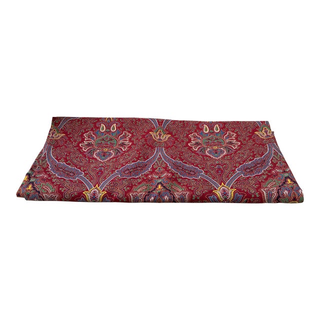 French Paisley Fabric Remnant Chairish