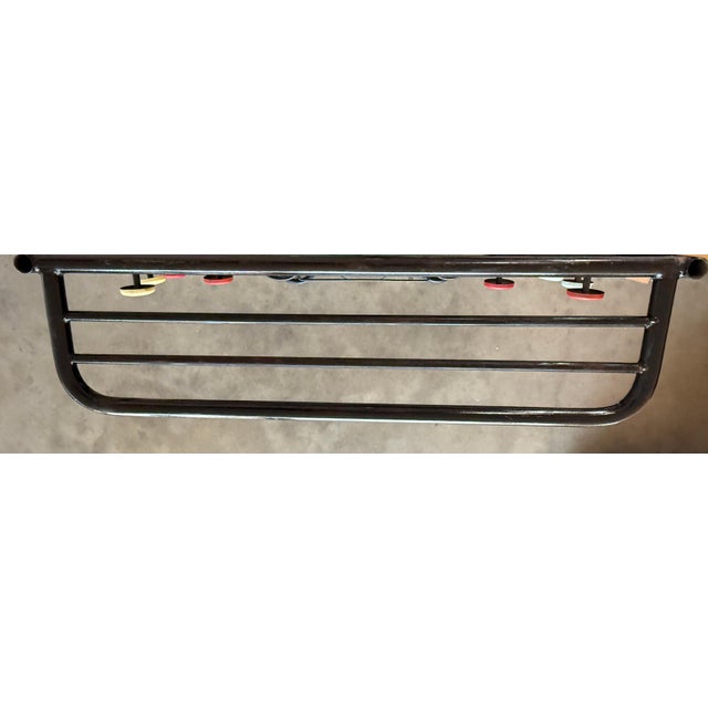 Black Wardrobe-Style Art Deco Hall Stand in Iron, France 1940s For Sale - Image 14 of 18