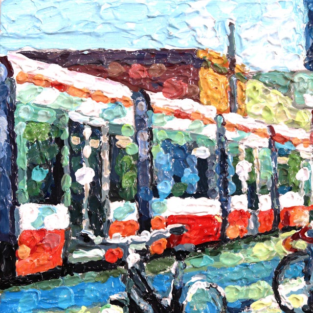 Paint Look Within - Original Urban Figurative Still Life Pointillist Acrylic Painting For Sale - Image 7 of 9