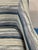 Blue Blue Stripe Chairs With Turned Legs - Pair. For Sale - Image 8 of 8