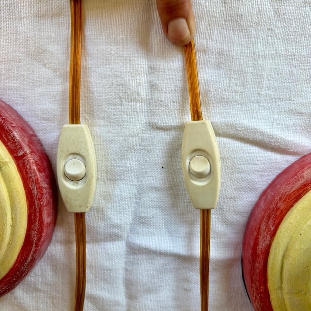 2005 Whimsical Ceramic Swirl Table Lamps, Styled After MacKenzie-Childs - A Pair For Sale - Image 16 of 16