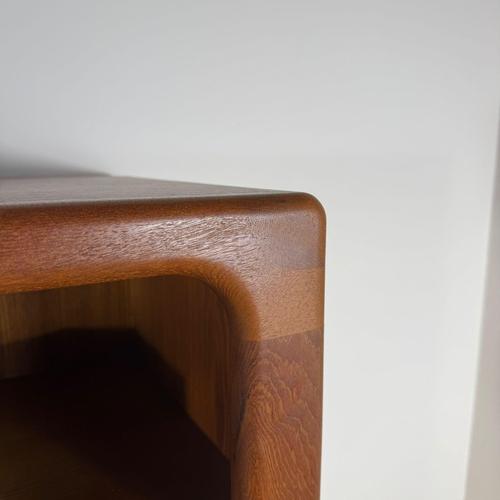 Vintage Teak Bookcase with Retractable Doors from Dyrlund, Denmark, 1960s For Sale - Image 10 of 13