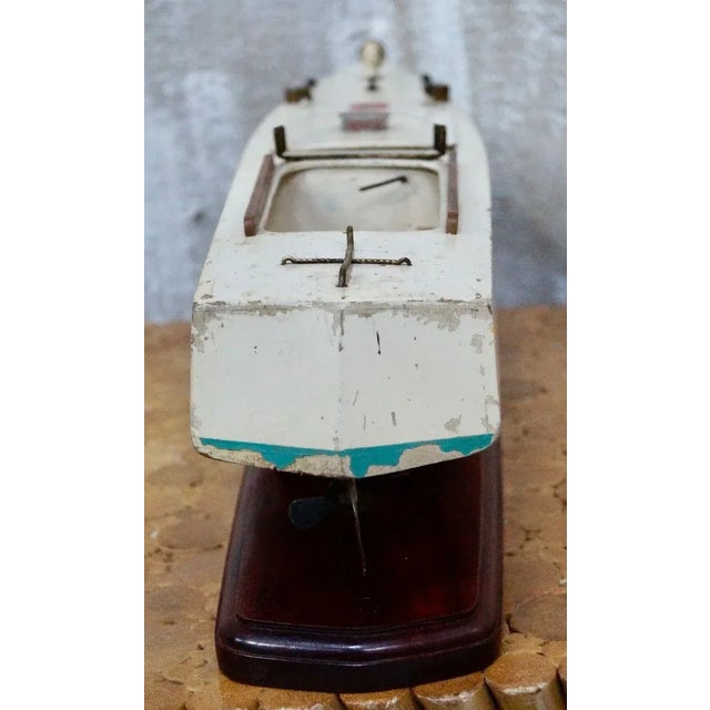 Aqua Bassett Lowke Model Motor Boat by Bing British, 1932 For Sale - Image 8 of 14