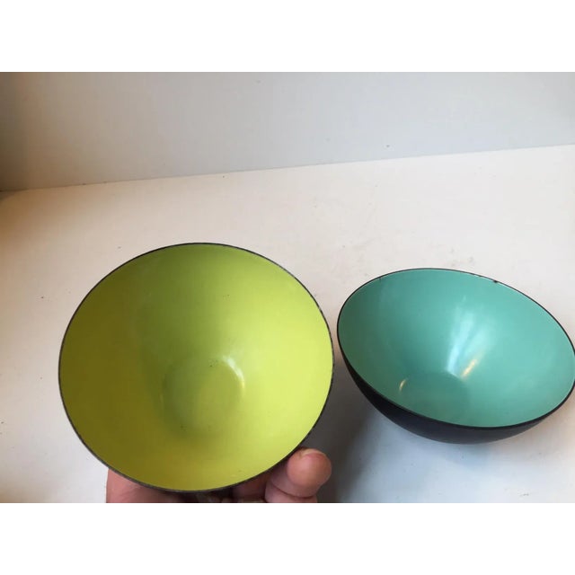 Herbert Krenchel Modernist Krenit Bowls by Herbert Krenchel for Torben Orskov, 1950s, Set of 2 For Sale - Image 4 of 6