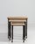 1970s Set Of Three Cast Iron Nesting Tables With Wooden Tops For Sale - Image 10 of 13