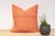 Apricot Hand-Stitched Pillow Cover For Sale In Los Angeles - Image 6 of 7