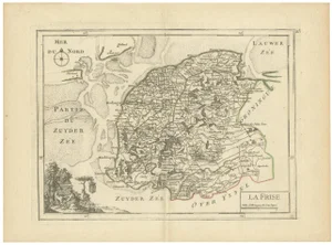 Map of Friesland, 1756
