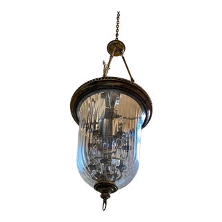 Burnished Brass 10 Light Chandelier For Sale