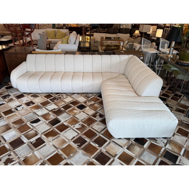 White Jonathan Adler Brigitte Sectional For Sale - Image 8 of 13