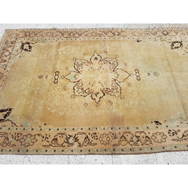 Faded Turkish Karapinar Rug 52'' X 86'' For Sale - Image 9 of 12