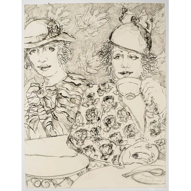 Boho Chic 1979 Ann Chernow Lithograph I Get Along Without You Very Well For Sale - Image 3 of 3