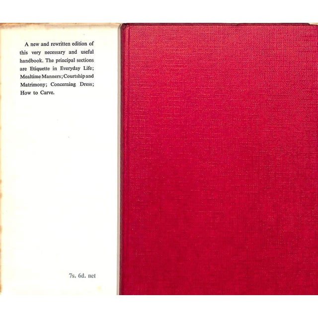 Traditional "A Manual of Etiquette" 1952 Bickley, Nora M. [Edited By] For Sale - Image 3 of 4