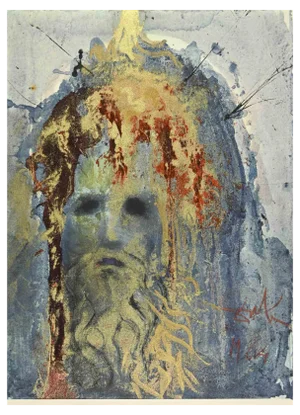 Salvador Dalí, Ecce Homo, Lithograph, 1964