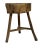 Wood Rustic 19th Century Antique French Butcher Walnut Chopping Block, Side Table For Sale - Image 7 of 12