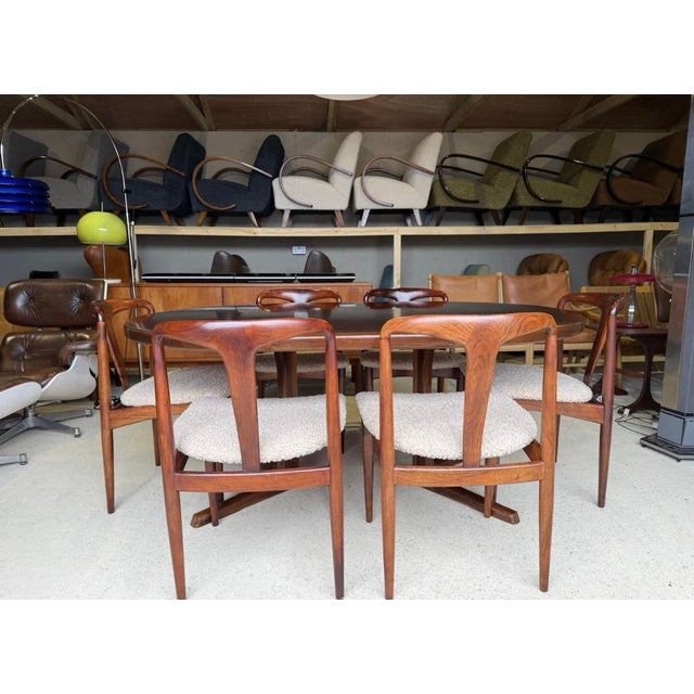 Double Extending Round Dining Table by Svend Aage Madsen, Demark, 1960s For Sale - Image 16 of 18